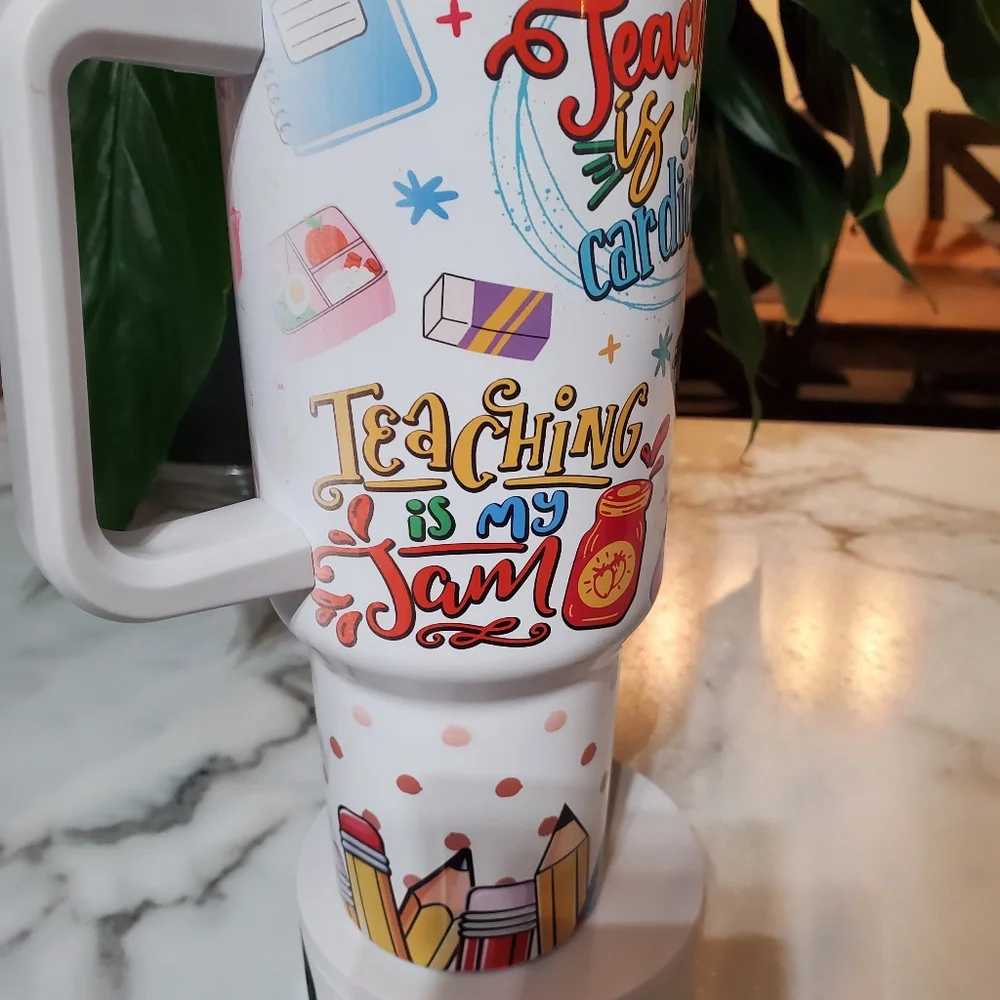 Teacher Quotes 40oz Traveler Tumbler 💜sale